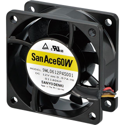 SANYO DENKI DC Cooling Fan (60×25WL) 9WL0612P4S001