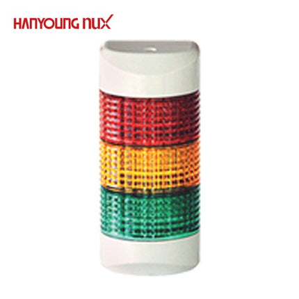 HANYOUNG Warning Indicator Light, Steady/Flashing/Buzzer, Wall-Mount, 3-Tier WMS-FC513