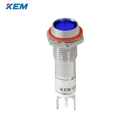 KEM KEM LED Indicator Light, Ø8mm, High-Brightness, AC110V, Blue KLDU-08A110-B