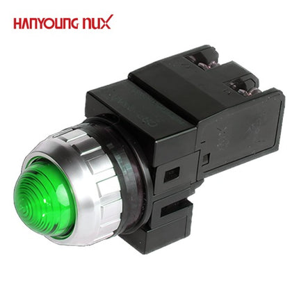 HANYOUNG Pilot Lamp, Ø25, Green, 12V/24V AC/DC CRP-25DG