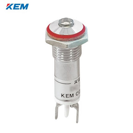 KEM KEM LED Indicator Light, Ø8mm, High-Brightness, AC110V, Yellow KLXU-08A110Y