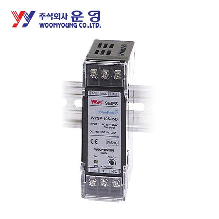 WOONYOUNG Switching Power Supply (SMPS), DIN Rail Mount WYSP-20S12DB