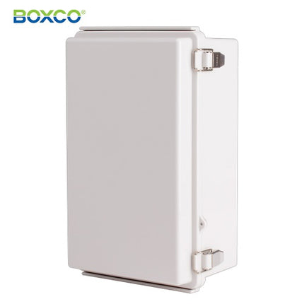 BOXCO Terminal Box, Plastic Enclosure, Hinge Type, ABS, Gray Cover BC-AGP-172711