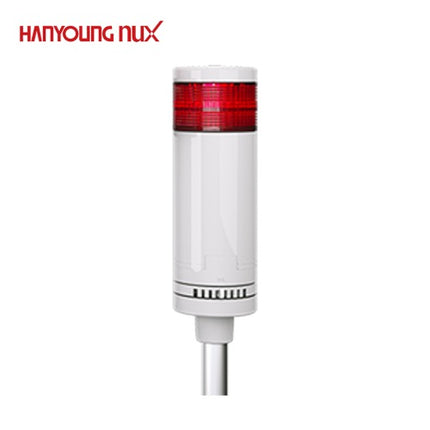 HANYOUNG Signal Tower Light, Steady/Flashing/Buzzer, 1-Tier STL080-FC511L
