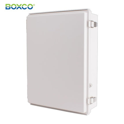BOXCO Terminal Box, Plastic Enclosure, Hinge Type, ABS, Gray Cover BC-AGP-354512