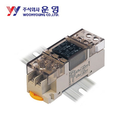 WOONYOUNG Solid State Relay (SSR), Socket Type, DIN Rail Mount WYGA4C061D4