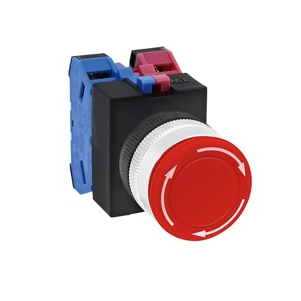 IDEC Ø22 TW Series Pushbutton Switch, Medium, Push-Lock Turn-Reset, AVW3