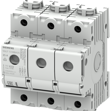 Siemens 5SG7133-8BA35 Fused Switch Disconnector, 3 Pole, 35A Max Current