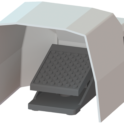 Siemens 3SE2903-1AA20 SIRIUS 3SE2 Series Foot Switch with Cover, 1 Pedal, Momentary Contacts, 2NO/2NC