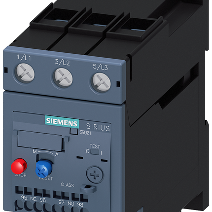 Siemens 3RU21364JD1 Contactor Relay - 1NC/1NO, 65 A F.L.C, 3 A Contact Rating, 55 kW, 3P, SIRIUS 3RU