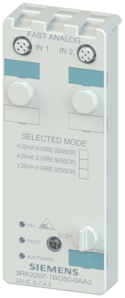 Siemens 3RK2207-1BQ50-0AA3 PLC I/O Module for use with Analog I/O modules IP67 –K60, AS-I