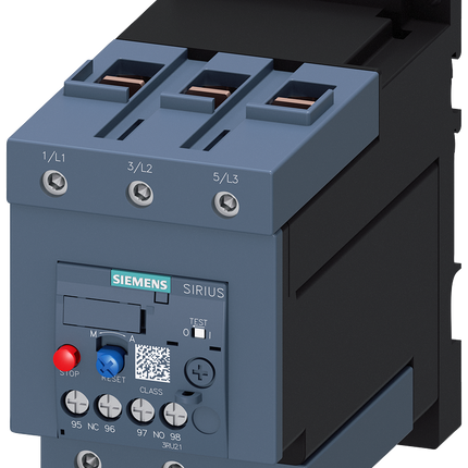 Siemens 3RU2146-4KB1 Overload Relay -, 75 A F.L.C, 3 A Contact Rating, 690 V, SIRIUS