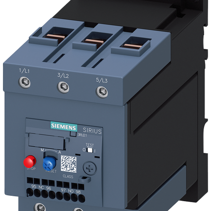 Siemens 3RU21464KD1 Contactor Relay - 1NC/1NO, 75 A F.L.C, 3 A Contact Rating, 55 kW, 3P, SIRIUS 3RU