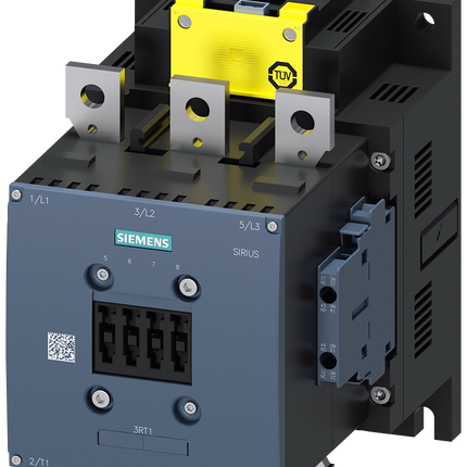 Siemens 3RT1065-6SP36 SIRIUS Contactor, 200-277 V ac/dc Coil, 3 Pole, 132 kW, 2NO + 2NC