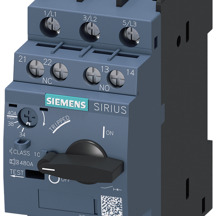 Siemens 3RV2021-4FA15 34 –40 A SIRIUS Motor Protection Circuit Breaker