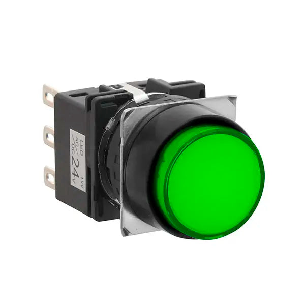IDEC Ø16 LB Series Illuminated Pushbutton (Round) LB1L-M1T54G