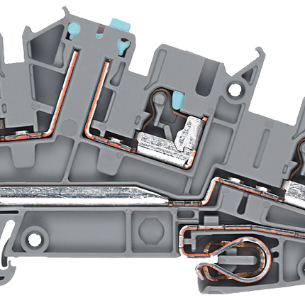 Siemens 8WH6001-4NF00 Grey ALPHA DIN Rail Terminal Block, Triple level, 2.5mm² (Pack of 50)