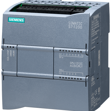 Siemens 6AG1212-1BE40-2XB0 SIPLUS CPU 1212C PLC CPU - 10 Inputs, 6 Outputs, Relay, For Use With SIPLUS S7-1200, Profibus, Profinet, TCP/IP
