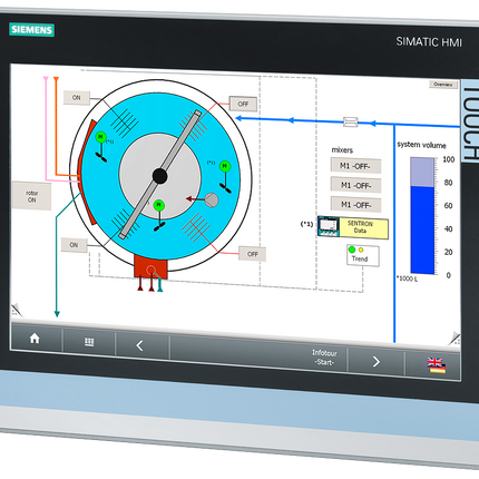Siemens 6AV66467BA000AA0 SIMATIC HMI Series SIMATIC HMI Panel - 15.6 in, TFT Display, 1366 x 768pixels