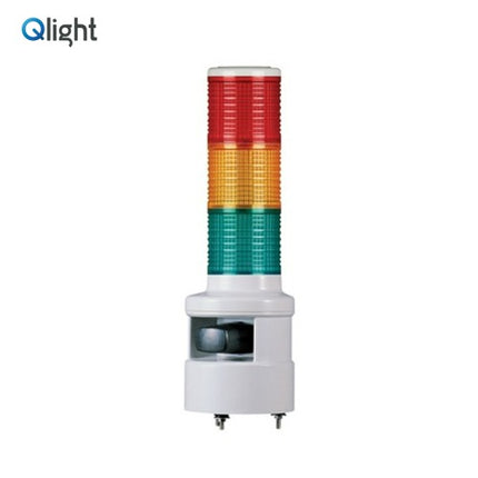 QLIGHT Signal Tower Light, LED, 3-Tier, AC110V STD56LF-3-WM-110V-RAG