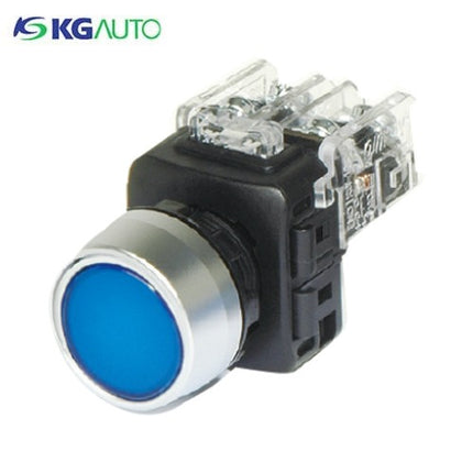KG AUTO Push Button Switch, Non-Illuminated, Ø22mm, Blue, Maintained, KGF-HA2A 2a2b