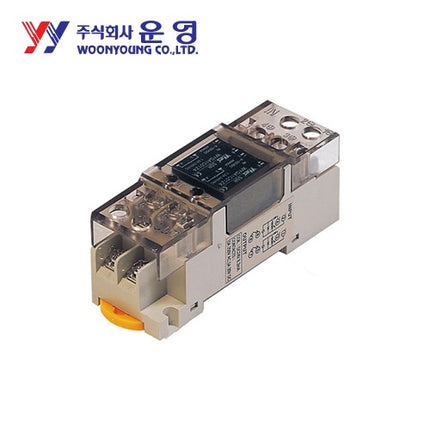 WOONYOUNG Solid State Relay (SSR), Socket Type, DIN Rail Mount WYGA2C061D4