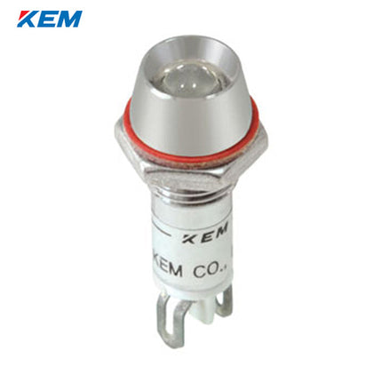 KEM KEM LED Indicator Light, Ø8, High-Brightness, DC48V, White KLU-08D48-W