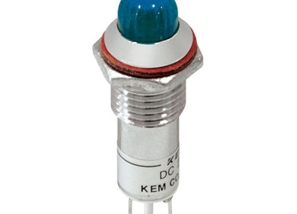 KEM KEM LED Indicator Light, Ø10mm, High-Brightness, DC3V, Blue KLCRAU-10D03B