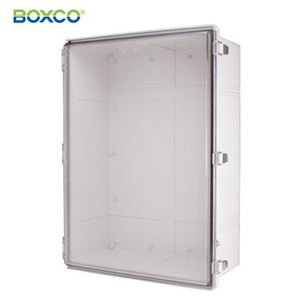 BOXCO Terminal Box, Plastic Enclosure, Hinge Type, ABS, Transparent Cover BC-ATP-507025