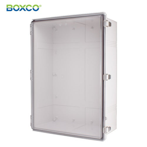 BOXCO Terminal Box, Plastic Enclosure, Hinge Type, ABS, Transparent Cover BC-ATP-507025