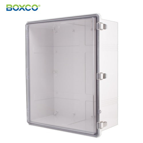 BOXCO Terminal Box, Plastic Enclosure, Hinge Type, ABS, Transparent Cover BC-ATP-506018