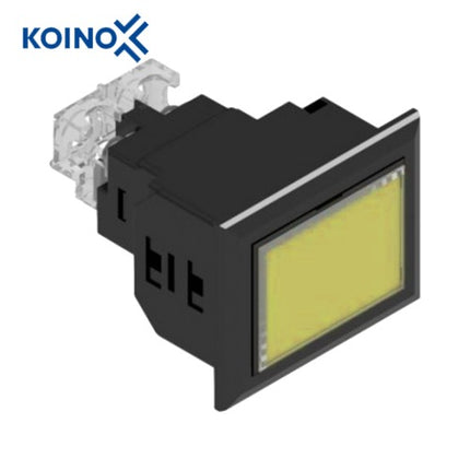KOINO LED Cluster Indicator Light, Square, Yellow, 1x1, 1 Cell KH-5040L-12PCK
