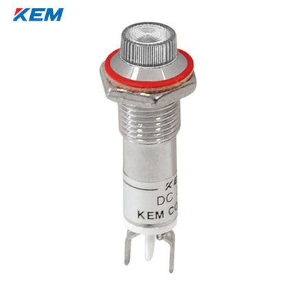 KEM KEM LED Indicator Light, Ø8mm, High-Brightness, AC110V, White KLCU-08A110-W