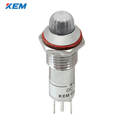 KEM KEM LED Indicator Light, Ø10mm, High-Brightness, DC12V, White KLCRAU-10D12W