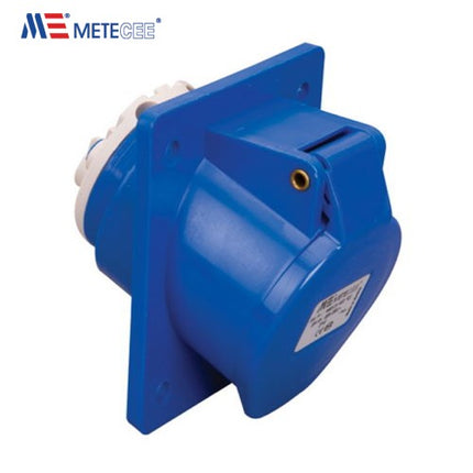 METE Flange Socket, Angled Type, 16A, 200-250V, 406513V