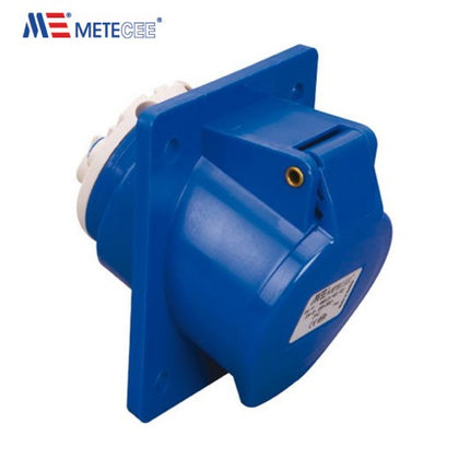 METE Flange Socket, Angled Type, 16A, 200-250V, 406501V