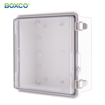 BOXCO Terminal Box, Plastic Enclosure, Hinge Type, ABS, Transparent Cover BC-ATP-212110