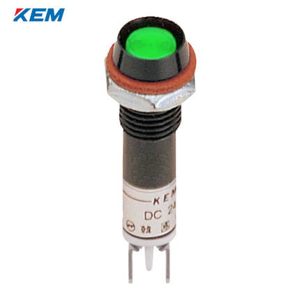 KEM KEM LED Indicator Light, Ø8, High-Brightness, DC5V, Green G KLDSU-08D05