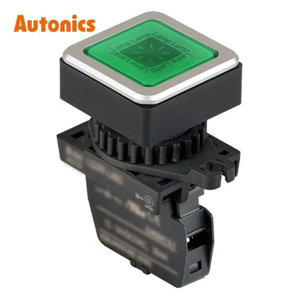 AUTONICS Pilot Lamp, LED Illuminated, Ø30, Green, DC LQ3RF-L4GDM