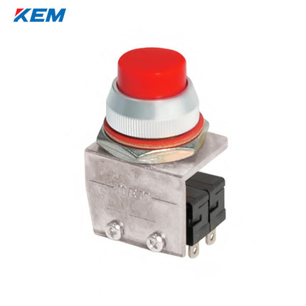 KEM Push Button Switch, Non-Illuminated, Ø16mm, Projecting, Red, KP-S16-2R, AC250V 5A 2a2b