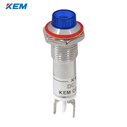 KEM KEM LED Indicator Light, Ø8mm, High-Brightness, AC110V, Blue KLCU-08A110-B