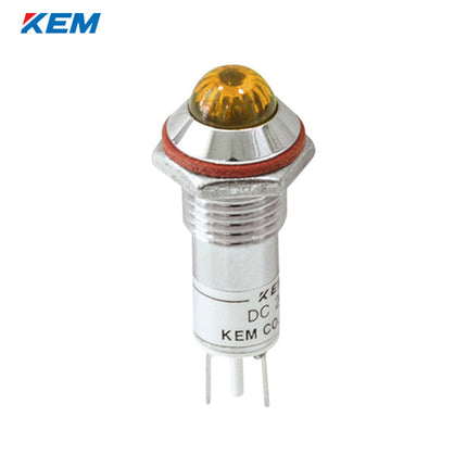 KEM KEM LED Indicator Light, Ø10mm, High-Brightness, AC220V, Yellow KLHRANU-10A220-Y