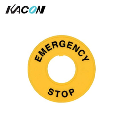 KACON Emergency Stop Switch Nameplate HP111B