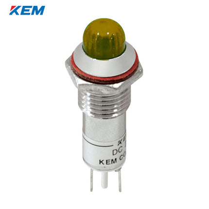 KEM KEM LED Indicator Light, Ø10mm, High-Brightness, DC3V, Yellow KLCRAU-10D03Y