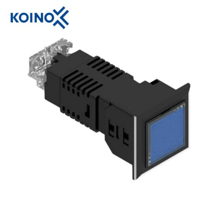 KOINO LED Cluster Indicator Light, Square, Blue, 1x1, 1 Cell KH-5030L-22T