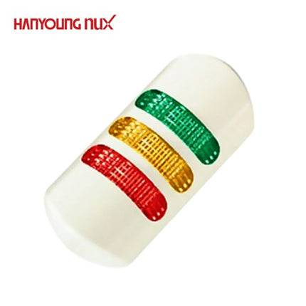HANYOUNG Signal Tower Light, Steady/Flashing/Buzzer, Wall-Mount, Beige WME-BFC51