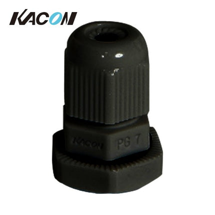 KACON Cable Gland, Cord Lock Connector, Black (Pack of 100) KA-PG07B