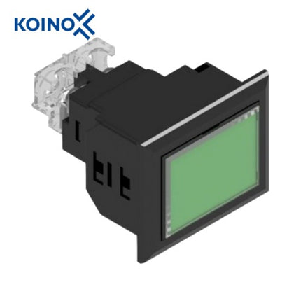 KOINO LED Cluster Indicator Light, Square, Green, 1x1, 1 Cell KH-5040L-24PCK