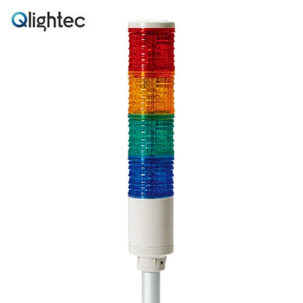 QLIGHT Signal Tower Light, LED, 4-Tier, AC110V ST45L-BZ-4