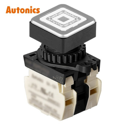 AUTONICS Push Button Switch, Illuminated, Momentary, Ø30mm, White, B2, AC SQ3PFS-P3W2BLM